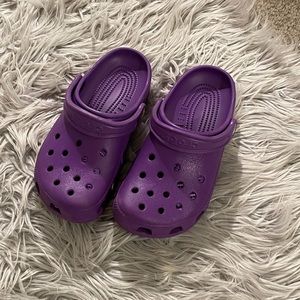 Purple Crocs